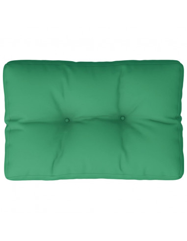 Cuscino per Pallet Verde 60x40x12 cm in Tessuto