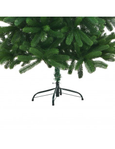 Albero di Natale Preilluminato con Palline Verde 180 cm 2