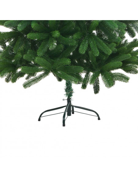 Albero di Natale Preilluminato con Palline Verde 180 cm