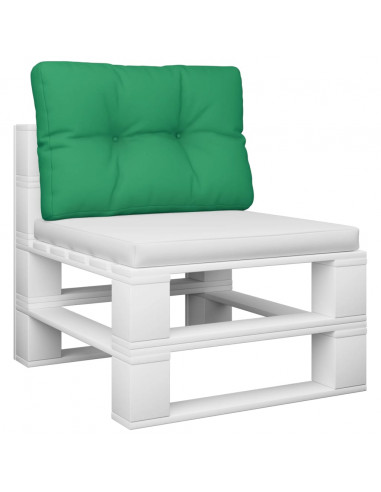 Cuscino per Pallet Verde 60x40x12 cm in Tessuto
