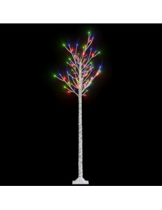 Albero Natale 180 LED 1,8 m Salice Colorato Interno Esterno 2