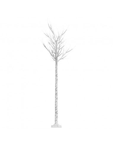 Albero Natale 200 LED 2,2m Salice Bianco Freddo Interno Esterno