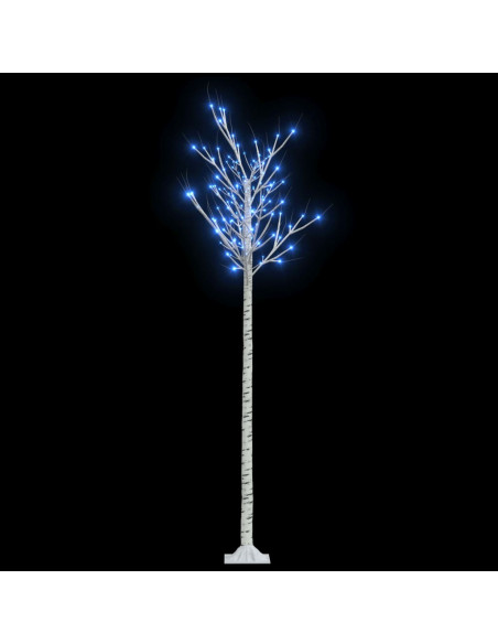 Albero Natale 200 LED 2,2 m Salice Blu Interno Esterno
