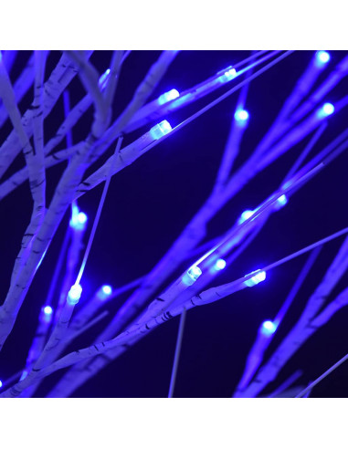 Albero Natale 200 LED 2,2 m Salice Blu Interno Esterno