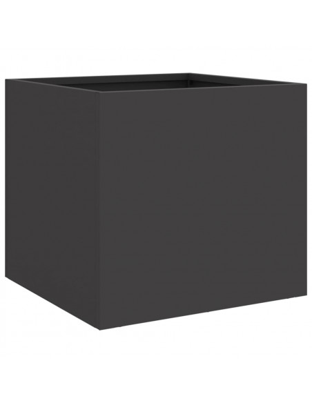 Fioriera Nera 32x30x29 cm in Acciaio Laminato a Freddo