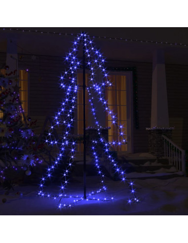 Albero di Natale a Cono 200 LED per Interni Esterni 98x150 cm