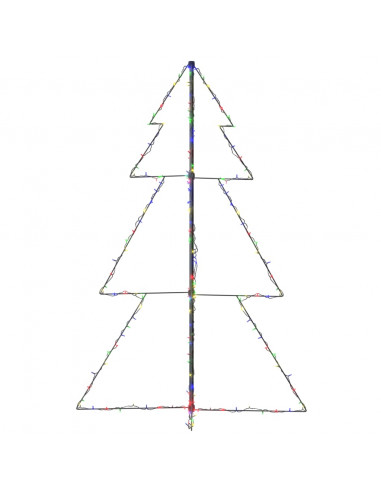 Albero di Natale a Cono 200 LED per Interni Esterni 98x150 cm
