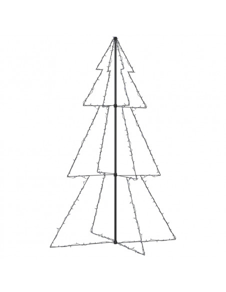 Albero di Natale a Cono 240 LED per Interni Esterni 118x180 cm