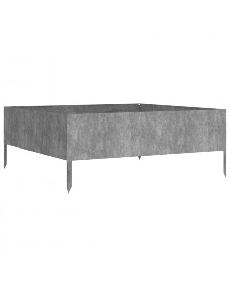 Fioriera Rialzata da Giardino 100x100x41 cm in Acciaio Corten