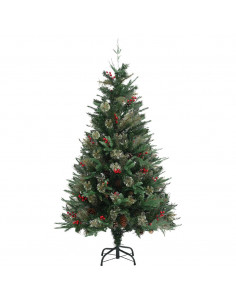 Albero di Natale con Pigne Verde 150 cm in PVC e PE 2