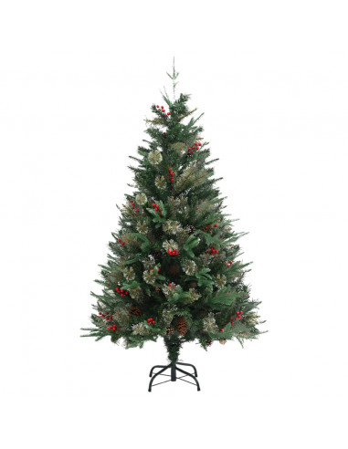 Albero di Natale con Pigne Verde 150 cm in PVC e PE