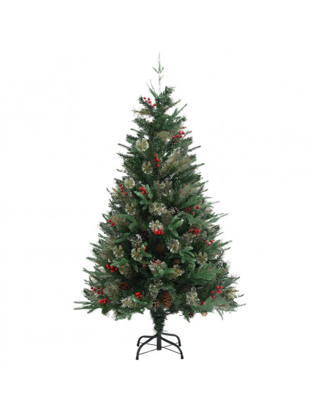 Albero di Natale con Pigne Verde 150 cm in PVC e PE