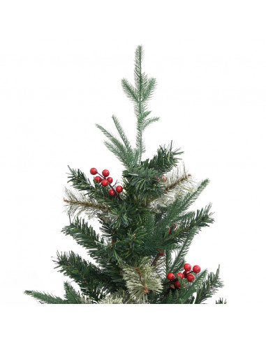 Albero di Natale con Pigne Verde 150 cm in PVC e PE