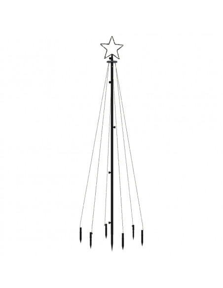 Albero di Natale con Puntale Colorato 108 LED 180 cm