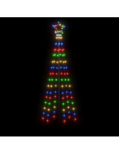 Albero di Natale con Puntale Colorato 108 LED 180 cm