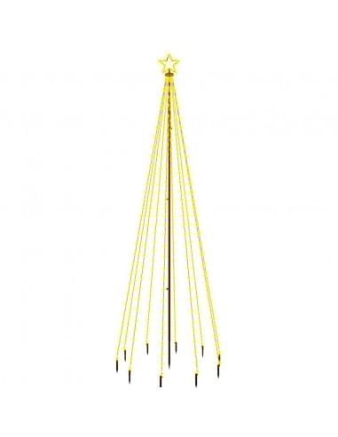Albero di Natale con Puntale Bianco Caldo 310 LED 300 cm