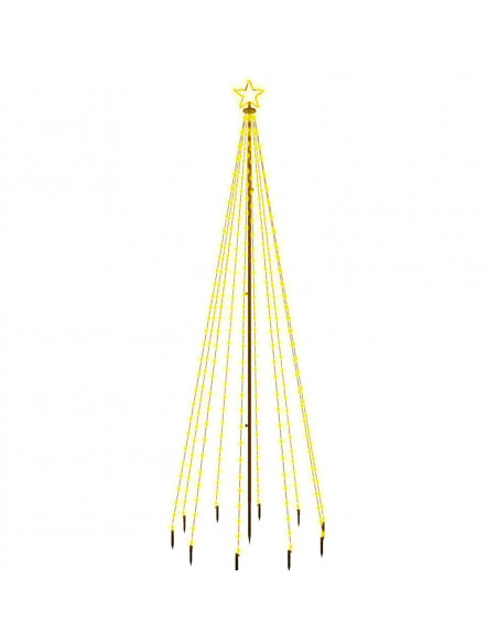 Albero di Natale con Puntale Bianco Caldo 310 LED 300 cm