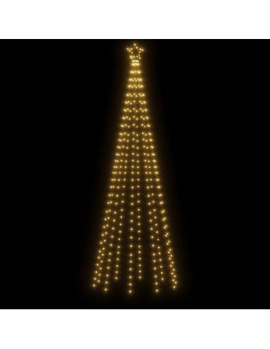 Albero di Natale con Puntale Bianco Caldo 310 LED 300 cm