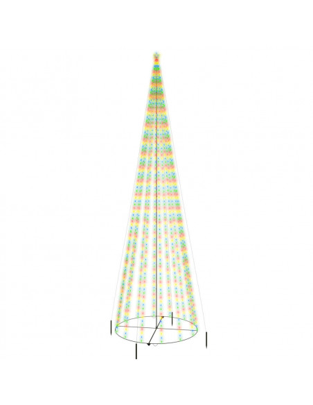 Albero di Natale a Cono Colorato 1134 LED 230x800 cm