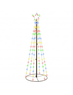 Albero di Natale a Cono Colorato 108 LED 70x180 cm 2