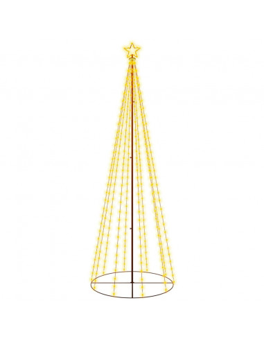 Albero di Natale a Cono Bianco Caldo 310 LED 100x300 cm