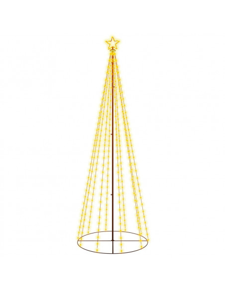 Albero di Natale a Cono Bianco Caldo 310 LED 100x300 cm