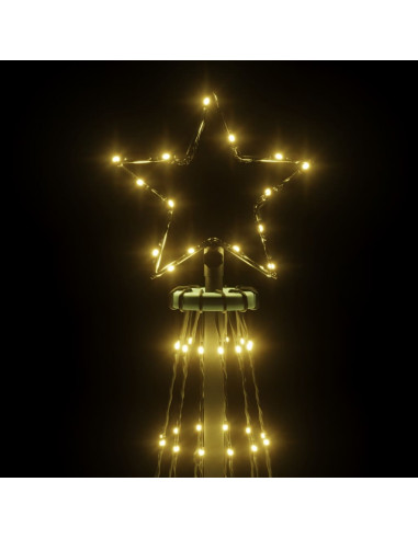 Albero di Natale a Cono Bianco Caldo 732 LED 160x500 cm