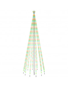 Albero di Natale con Puntale Colorato 732 LED 500 cm 2