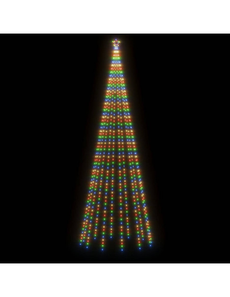 Albero di Natale con Puntale Colorato 732 LED 500 cm
