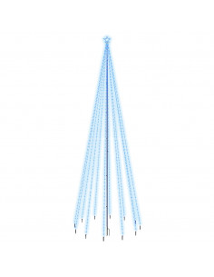 Albero di Natale con Puntale Blu 732 LED 500 cm 2
