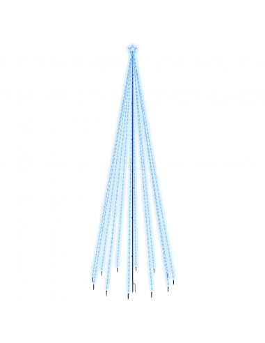Albero di Natale con Puntale Blu 732 LED 500 cm