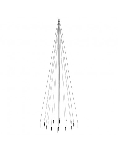 Albero di Natale con Puntale Colorato 1134 LED 800 cm