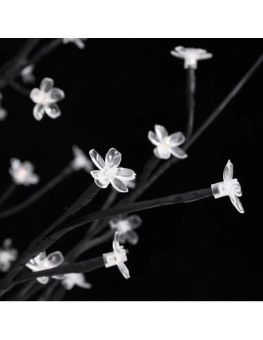 Albero di Ciliegio con 84 LED Bianco Caldo 120 cm