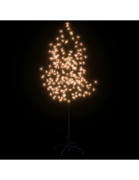 Albero di Ciliegio con 200 LED Bianco Caldo 180 cm
