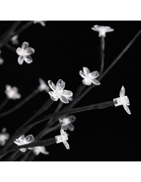 Albero di Ciliegio con 200 LED Bianco Caldo 180 cm