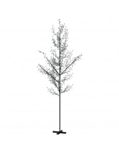 Albero di Ciliegio con 672 LED Bianco Caldo 400 cm 2