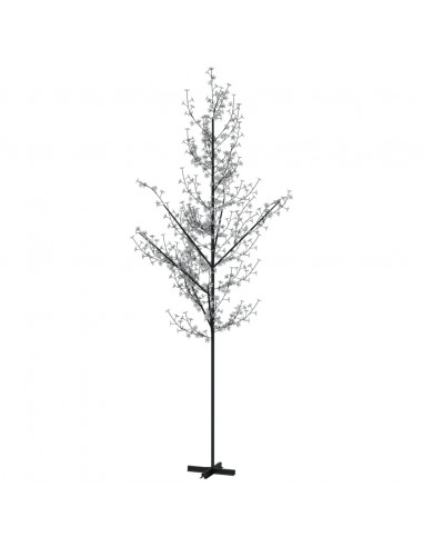 Albero di Ciliegio con 672 LED Bianco Caldo 400 cm