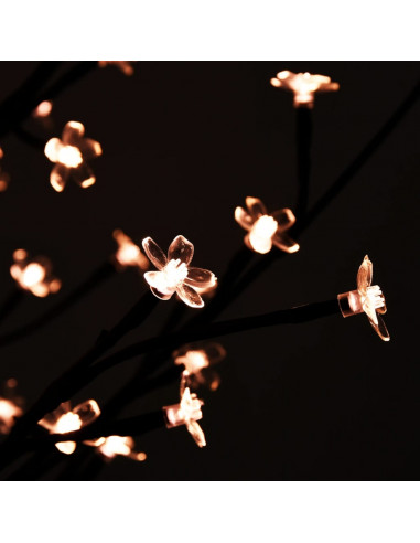 Albero di Ciliegio con 672 LED Bianco Caldo 400 cm