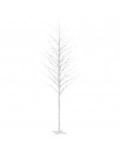 Betulla Bianca con LED Bianco Caldo 672 LED 400 cm 2