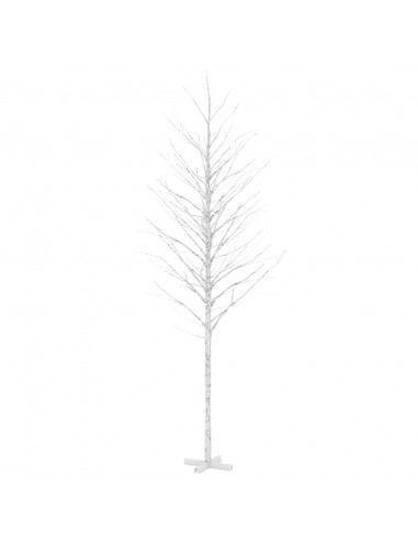 Betulla Bianca con LED Bianco Caldo 672 LED 400 cm