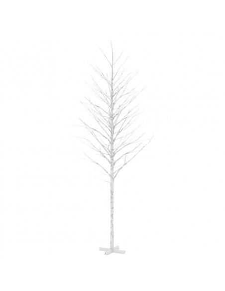 Betulla Bianca con LED Bianco Caldo 672 LED 400 cm