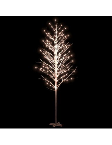 Betulla Bianca con LED Bianco Caldo 672 LED 400 cm
