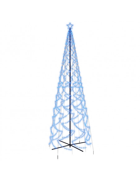 Albero di Natale a Cono Blu 1400 LED 160x500 cm