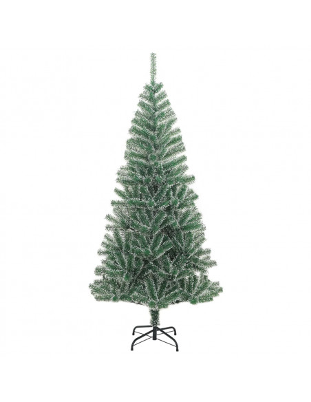 Albero di Natale Artificiale con 300 LED Palline e Neve 240 cm