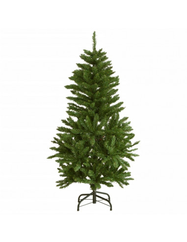 Albero Natale Incernierato con 150 LED e Palline 150 cm