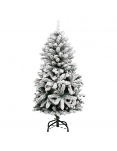Albero Natale Incernierato con 150 LED e Palline 120 cm 2