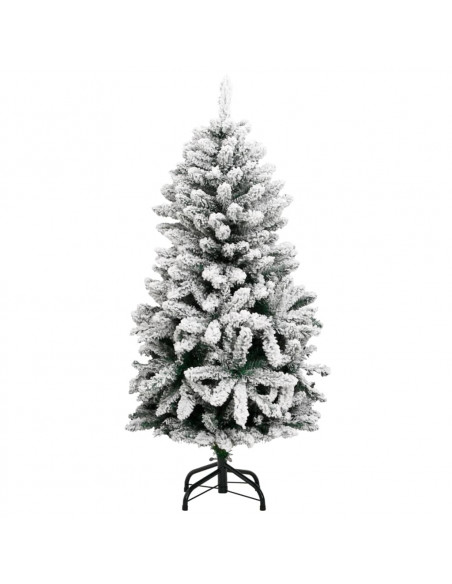 Albero Natale Incernierato con 150 LED e Palline 120 cm