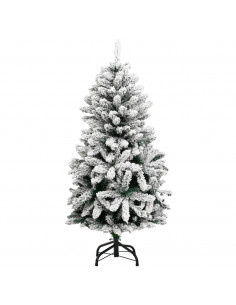Albero Natale Incernierato con 150 LED e Palline 120 cm 2