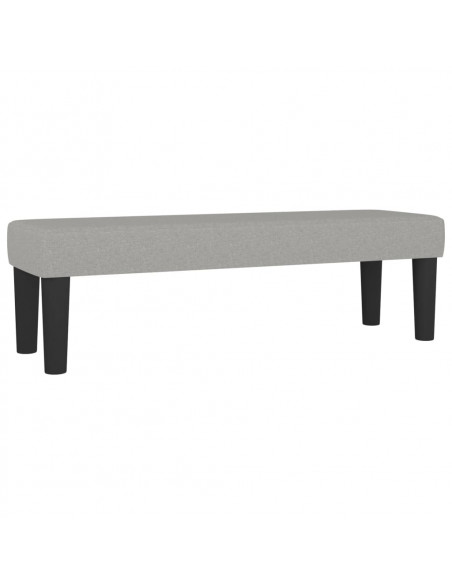Giroletto a Molle con Materasso Grigio Chiaro 140x190cm Tessuto