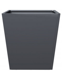 Fioriera da Giardino Antracite 40x40x40 cm in Acciaio